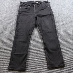 Levi's Classic Straight Jeans Women's Size 14  Black Stretch 32x28